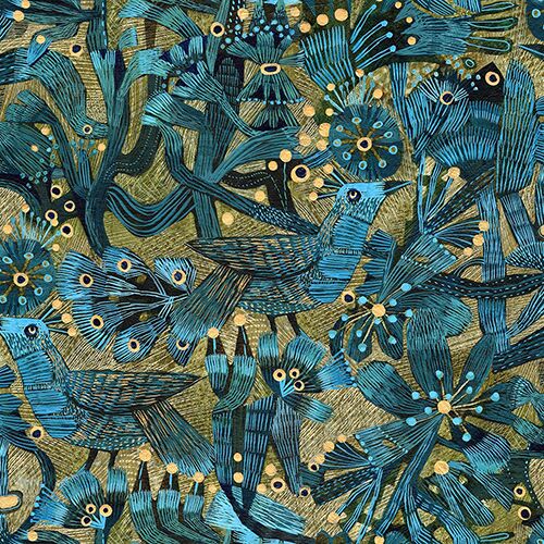 Garni Blue EML305037 Available Sizes: 47" W x 23.5" H