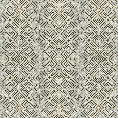 Kuba Cloth Cream on Chocolate LHU12839 Available Sizes: 47" x 47"