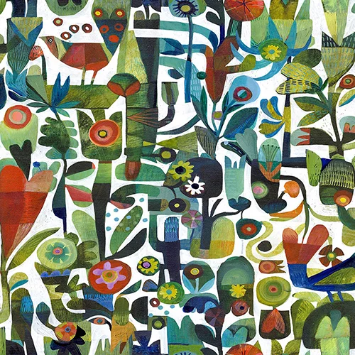 Blue Bird Heart EML305058 Available Sizes: 47" W x 23.5" H