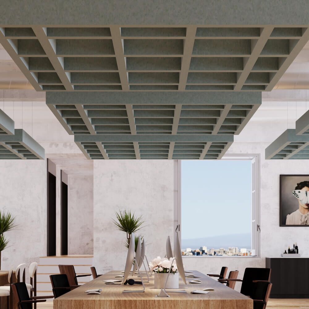 Zen Grid | Modular Ceiling System | EzoBord, image size:1000x1000