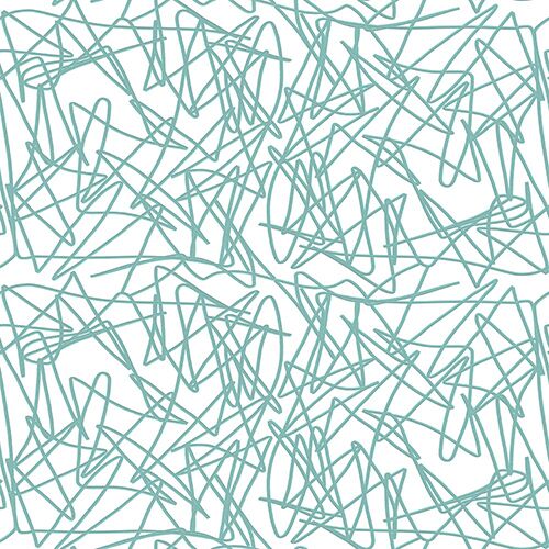Modernist Collection - Scribble Turquoise FMZ502093 Available Sizes: 47" x 47"